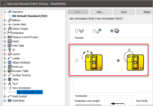 Unable to move or drag drawing view when detail view format is ANSI in ...
