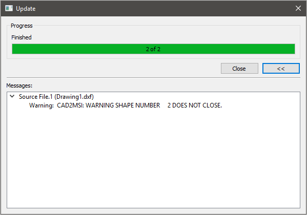 Inventor Nesting でソースとして AutoCAD ファイルを選択すると「形状