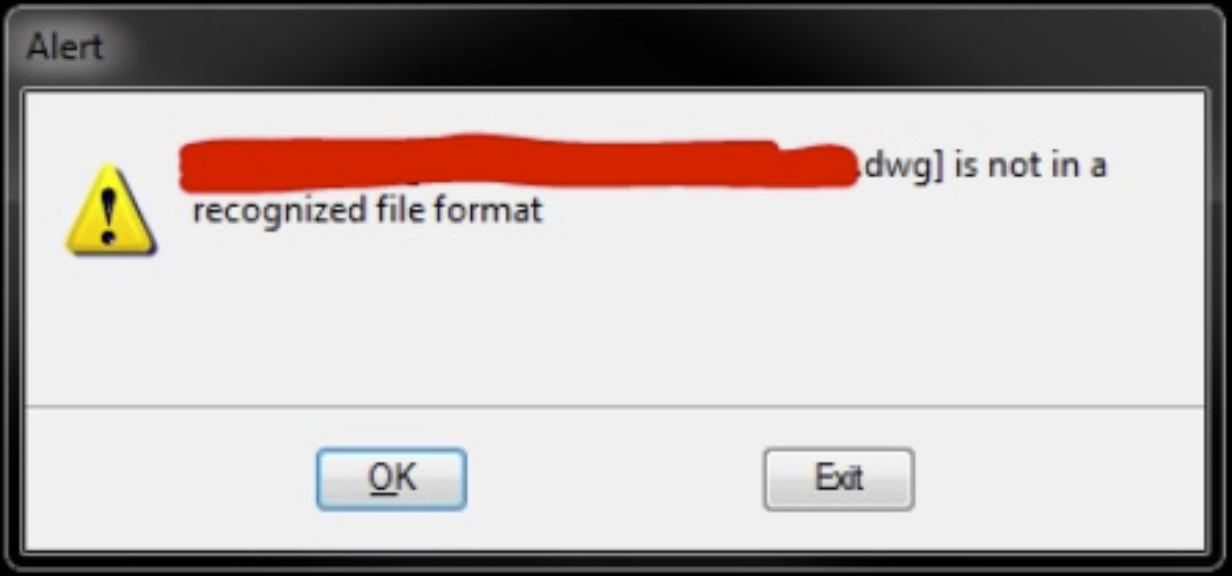 Dwg File Is Not In Recognized Format When Trying To Open Autocad File On Microstation Autocad Autodesk Knowledge Network