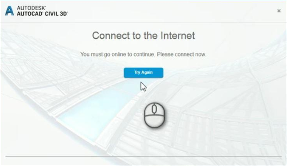 Internet Connection Required, Error