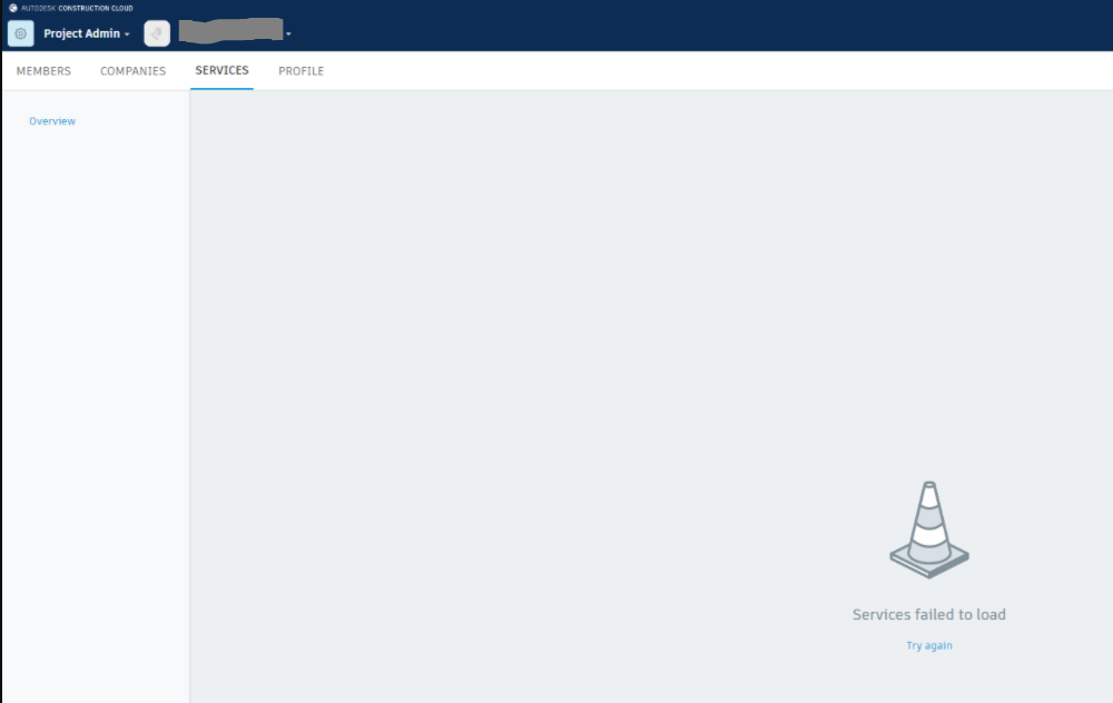 Newly created project shows as Inactive/Pending in BIM 360 or ACC