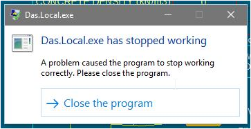 AutoCAD 製品で作業中に「Das.Local.exeが動作を停止しました」という