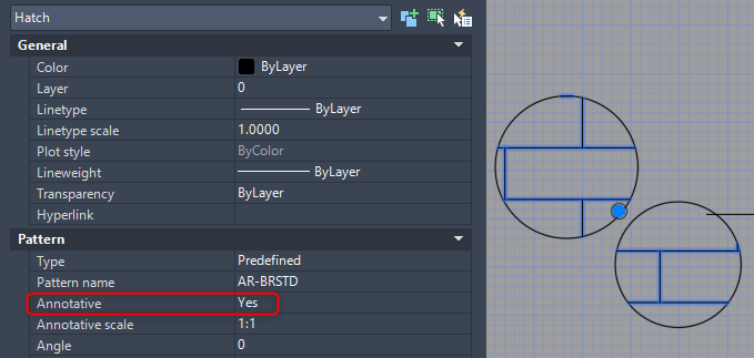 Is it possible to use a hatch pattern inside a block where the scale of the  hatch automatically follows the scale of the viewport in AutoCAD?