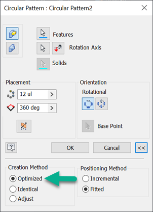 Quantity note for pattern isn't correctly displayed in Hole/Thread ...