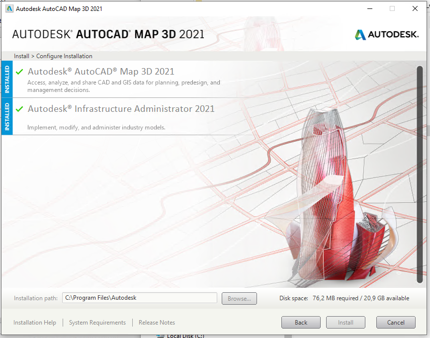 Autodesk Infrastructure AdministratorのダウンロードとAutoCAD Map ...