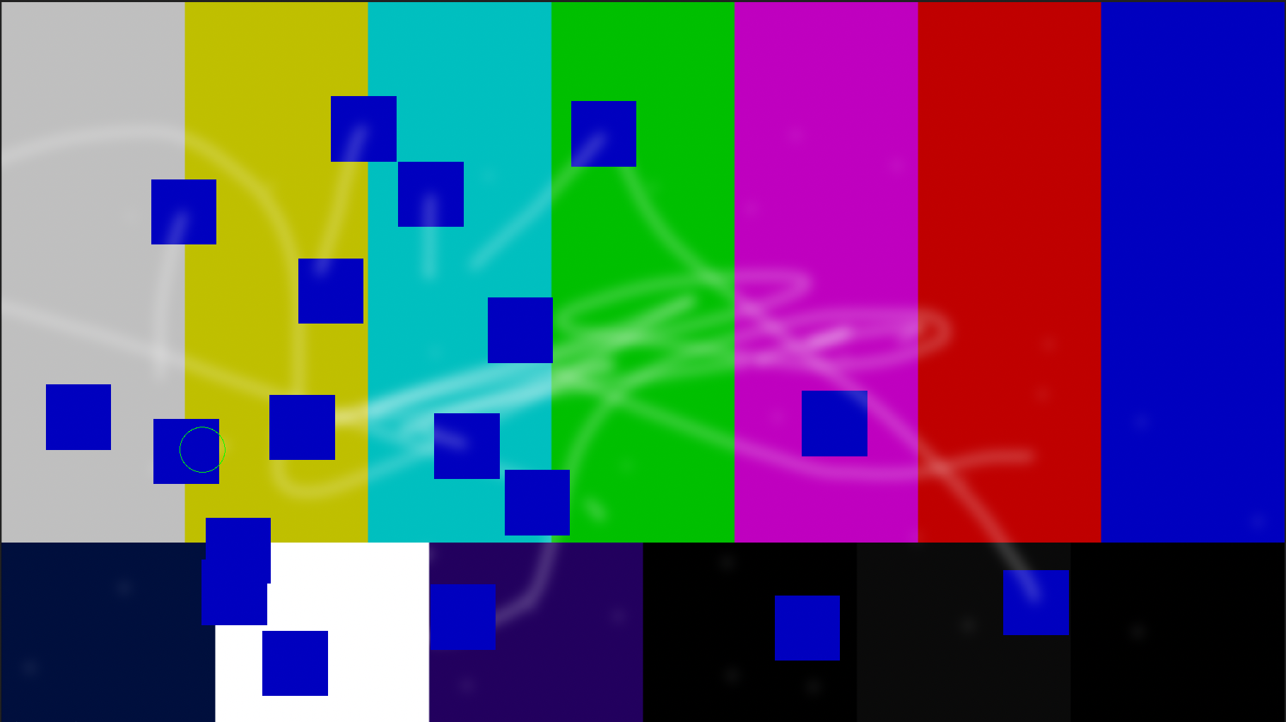 Beim Malen wird in Flame unter macOS in Batch Paint ein quadratischer