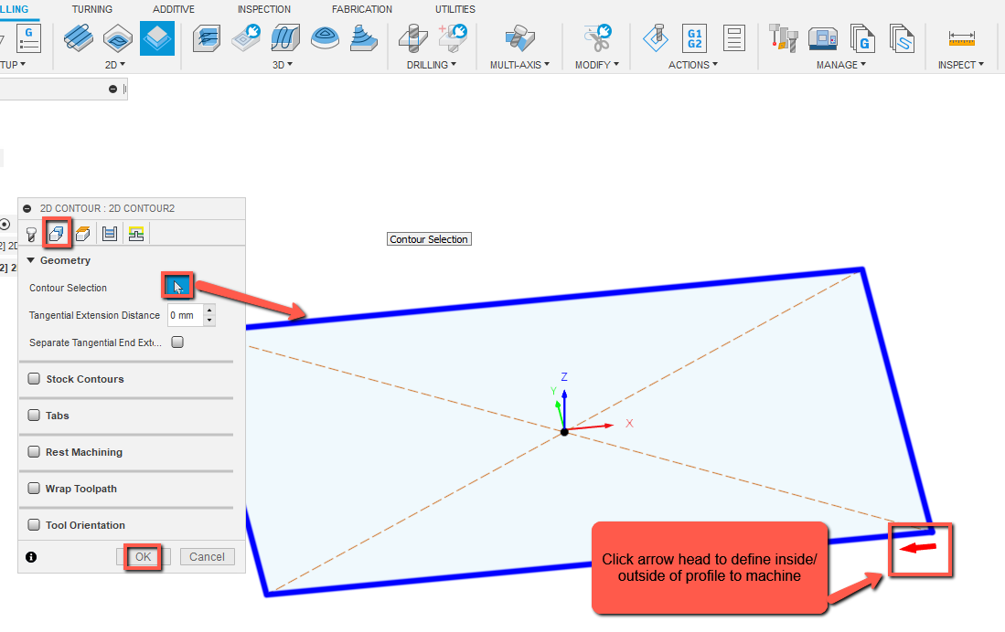 Est-il possible d'utiliser une géométrie d'esquisse comme sélection pour un  parcours d'outil d'alésage dans Fusion 360 ?