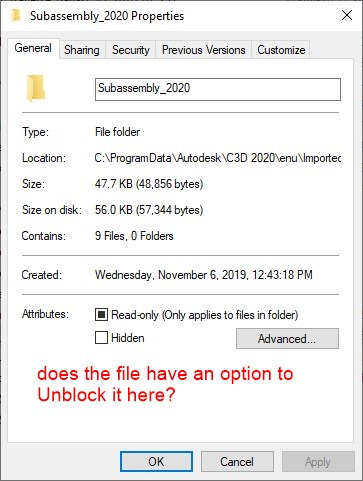 Civil 3D に読み込んだ PKT ファイルを追加または使用するときに