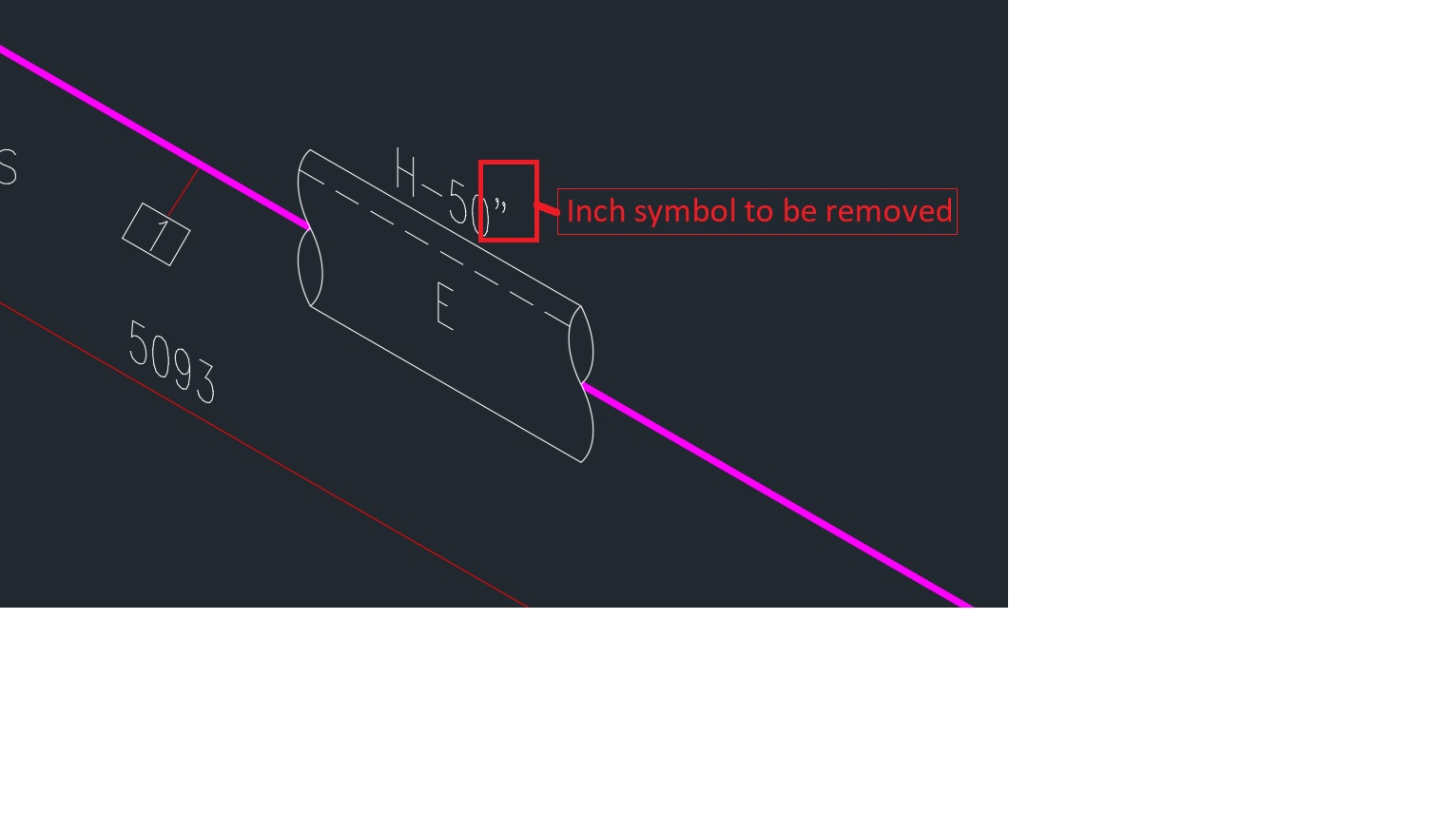 how-to-remove-the-inch-symbol-in-the-insulation-annotation-in-autocad