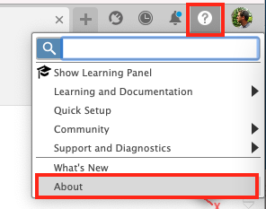 help drop down menu about selection