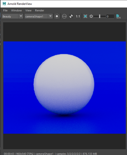 White objects appear grey in Arnold render view in Maya