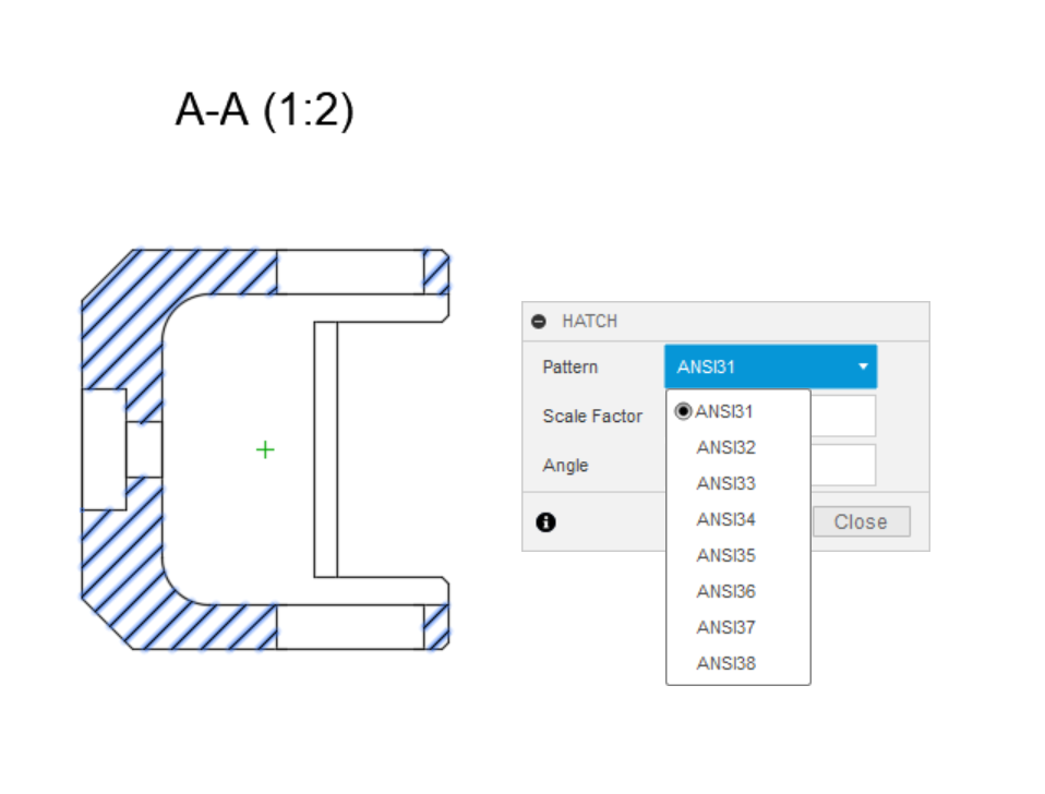 Custom Hatch pattern in Autodesk Fusion drawings