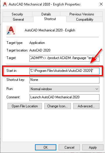 启动AutoCAD Mechanical并登录Vault时显示“致命错误： 中出现未处理 