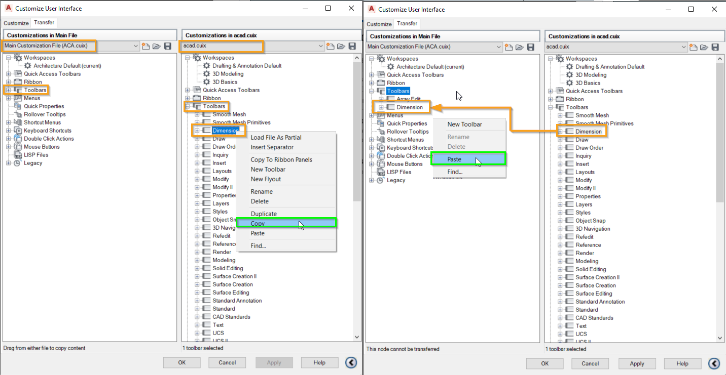 how-to-add-menus-and-toolbars-in-autocad-architecture-mep