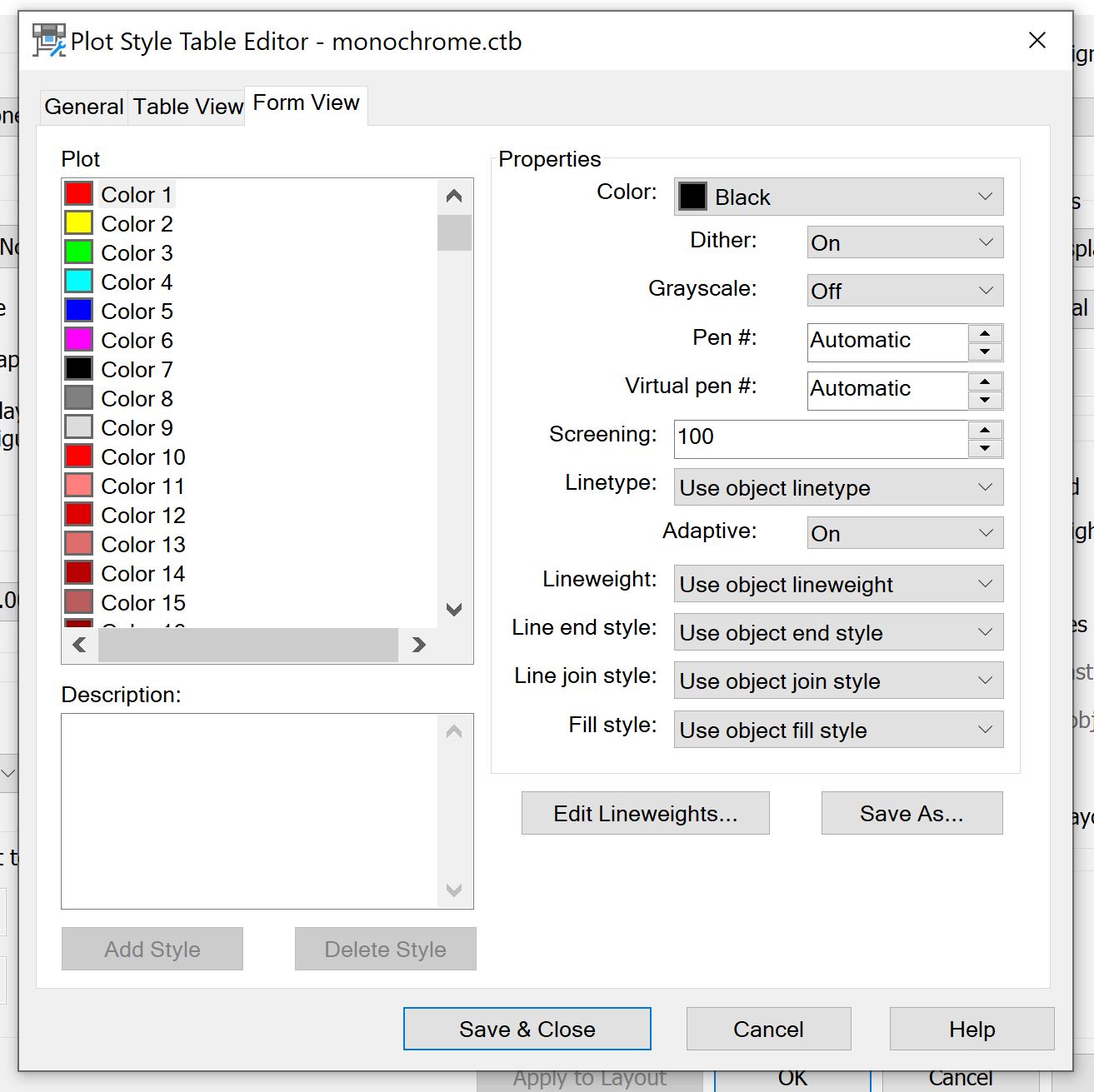 Linetypes Do Not Plot Or Publish Correctly From AutoCAD