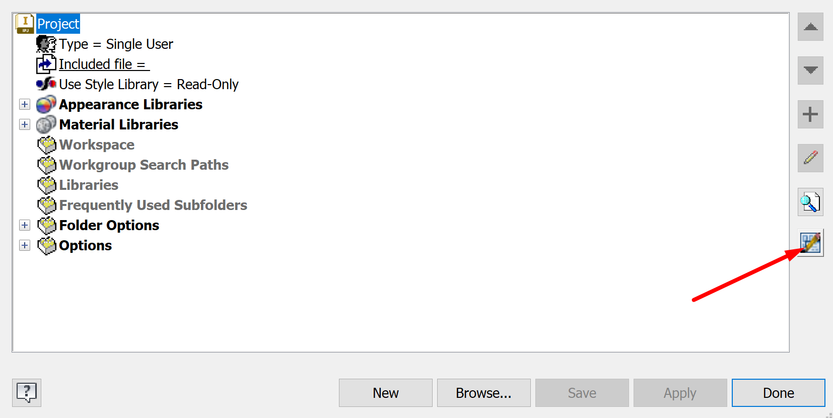 Creating a new readwrite Inventor Content Center library