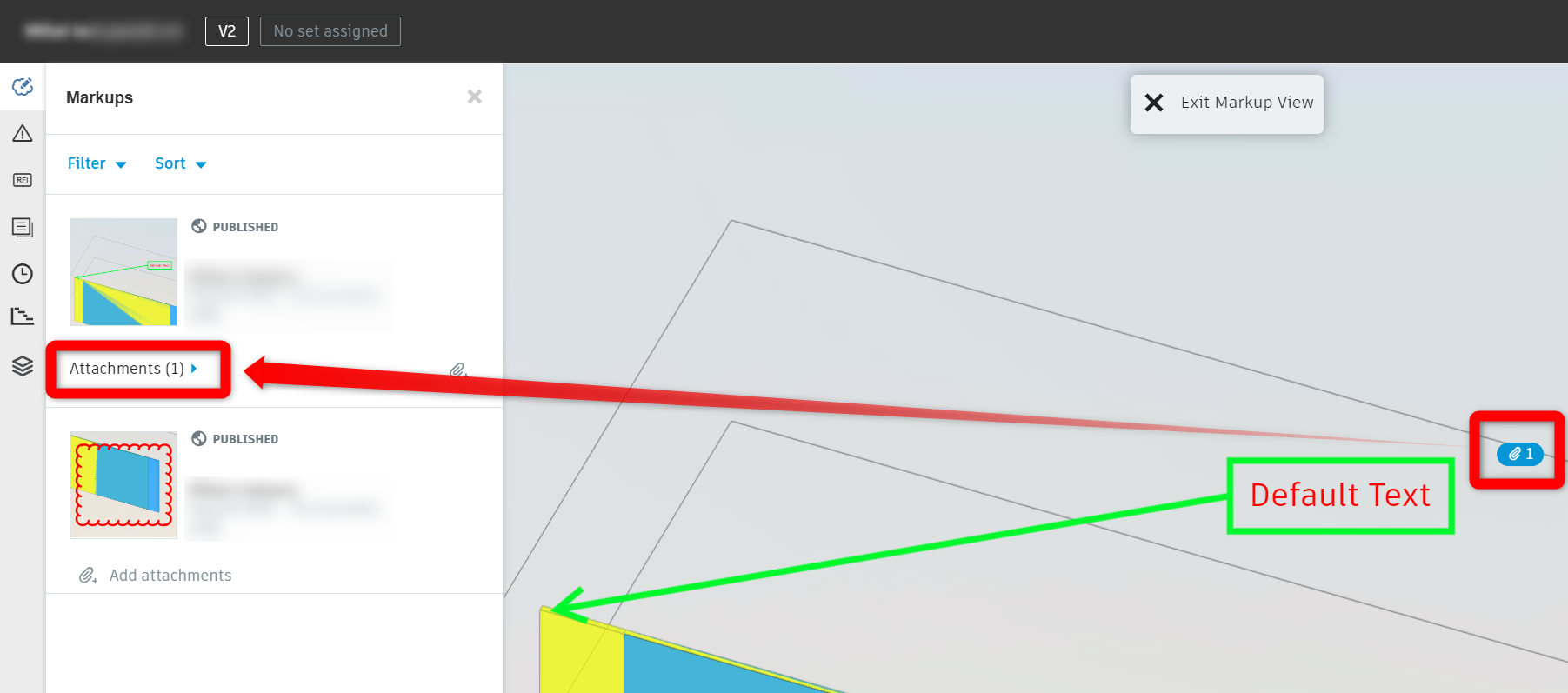 Specific project members cannot see the markups attachments in BIM 360
