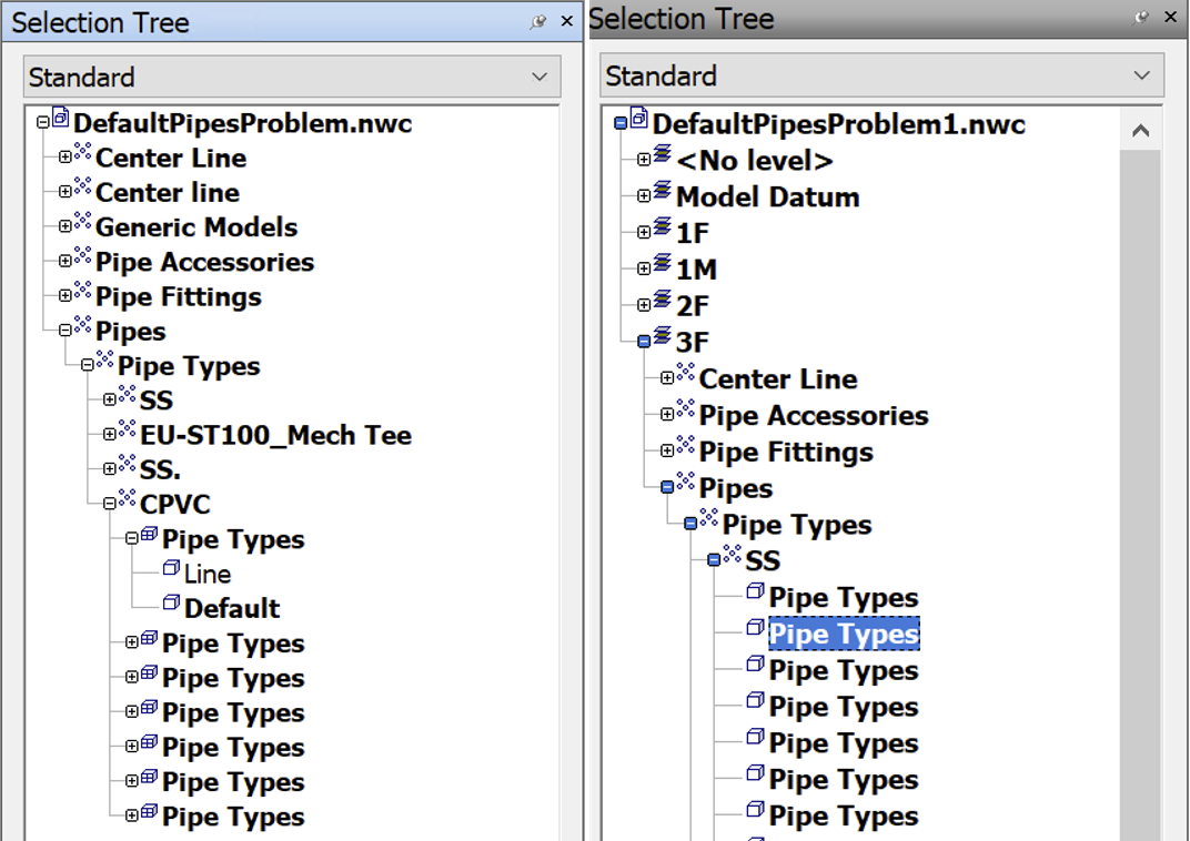 How To Display Element Classification Of A RVT File In The Selection 