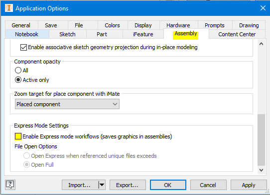 when-retrieving-an-assembly-in-inventor-without-express-mode-the