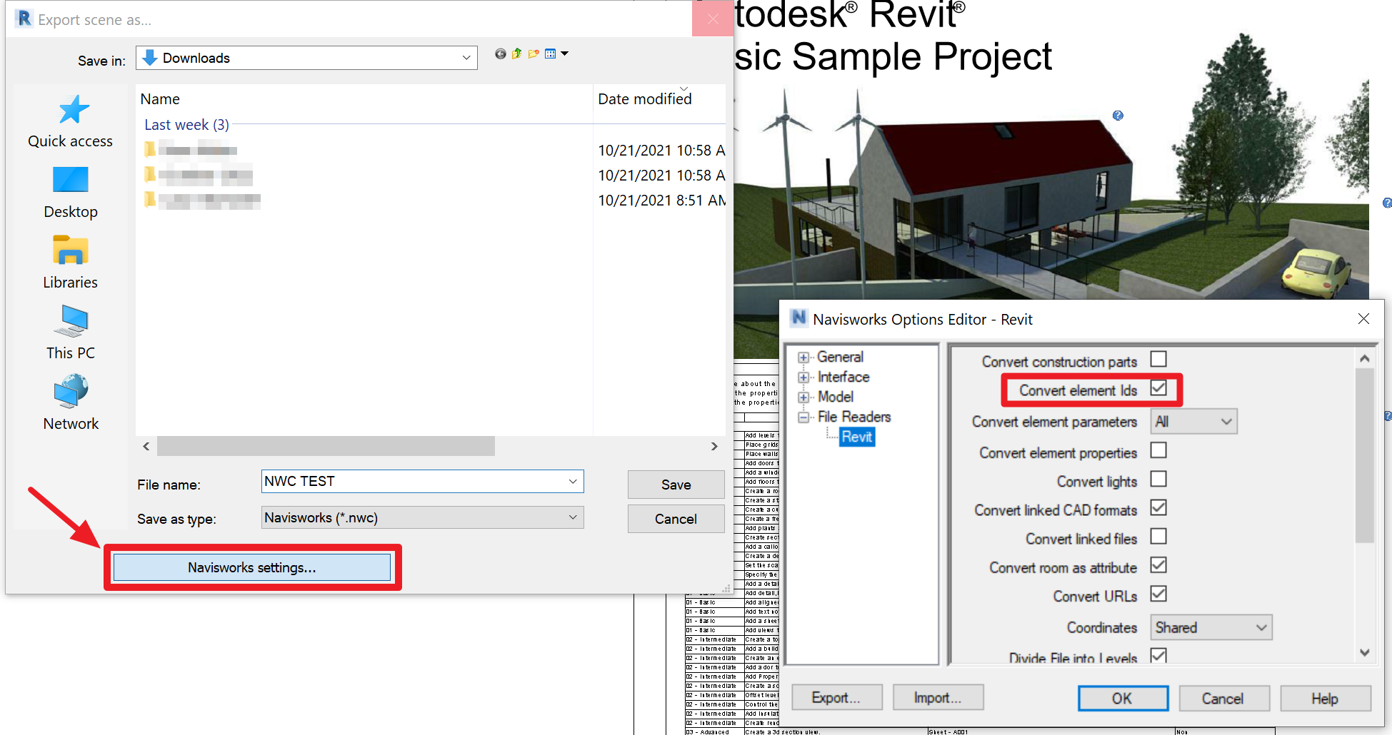 BIM 360 Model CoordinationビューのNWCファイルは、Navisworksでは表示されません