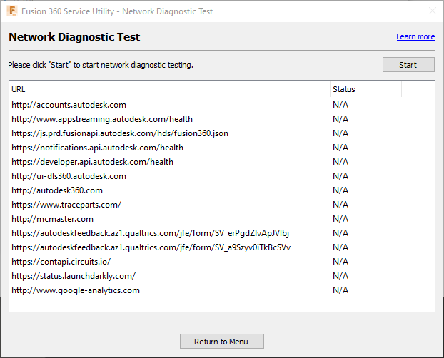 Overview of Network Diagnostic Test Command from Fusion Service Utility