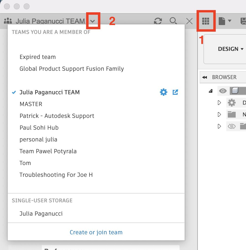 Autodesk Fusion ファイルが読み取り専用で表示される