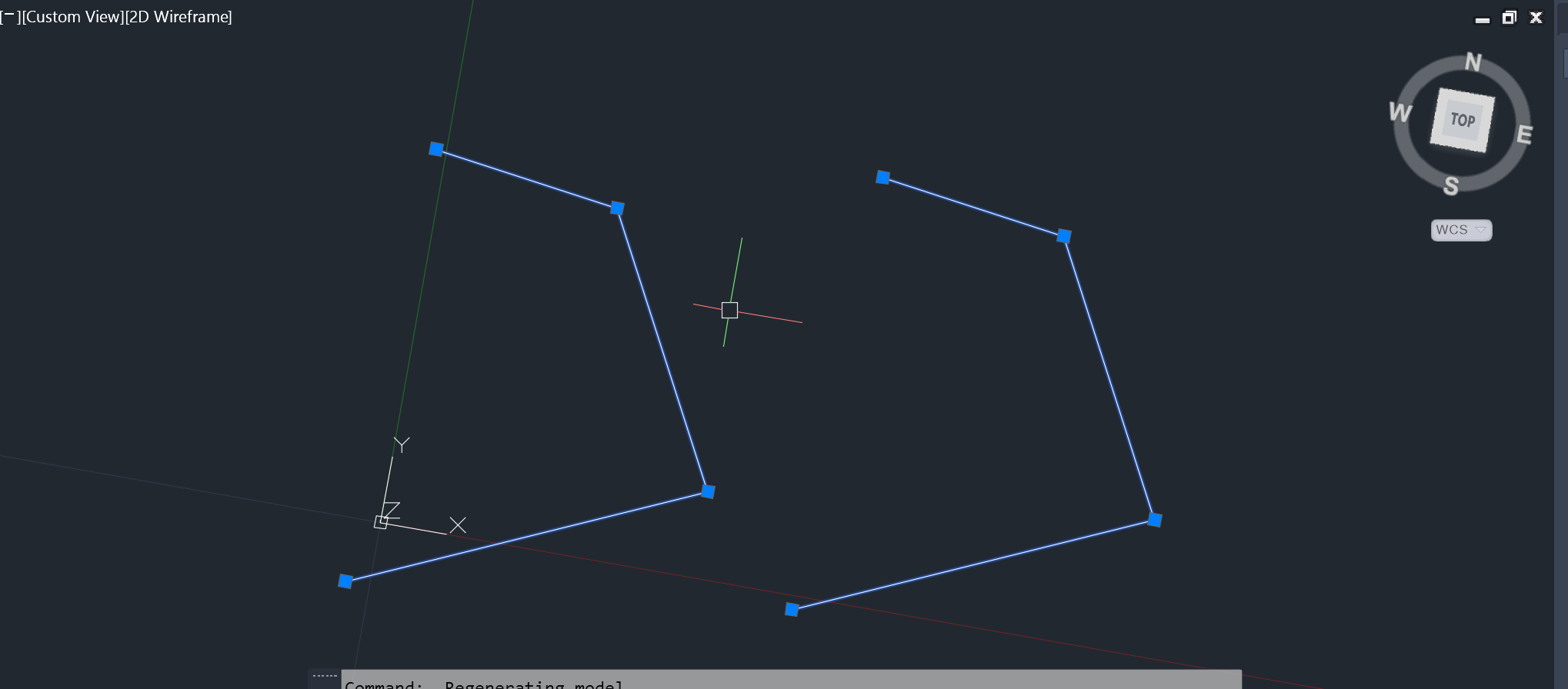 Crosshair cursor changes color when selecting multiple objects in AutoCAD