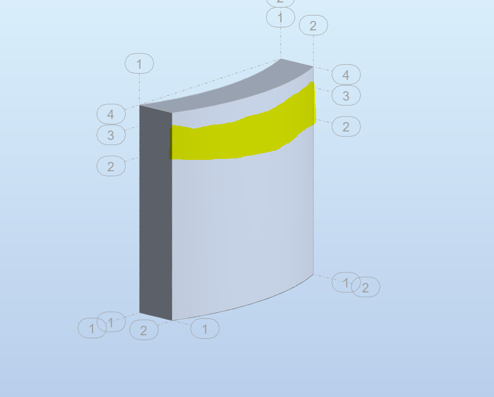 Como definir cargas nodais/de ponto tangentes ou perpendiculares à  superfície da casca no Robot Structural Analysis.