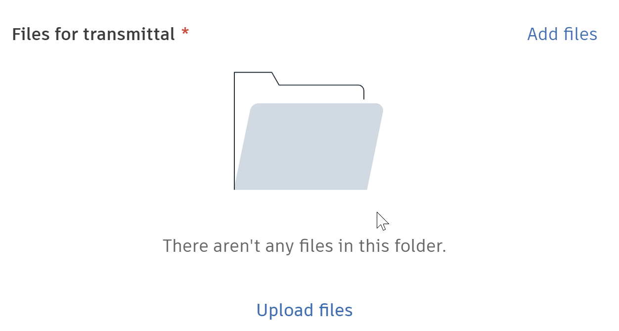 "There aren't any files in this folder" appears when sending a