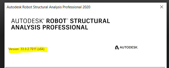 køleskab meditativ is Robot Structural Analysis 2020 Hot Fix 1 reported as Hot Fix 0.2 after  installation in Robot Structural Analysis 2020