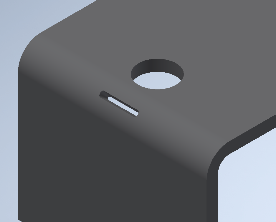 How to create a relief slot that unfolds as a single line in Inventor