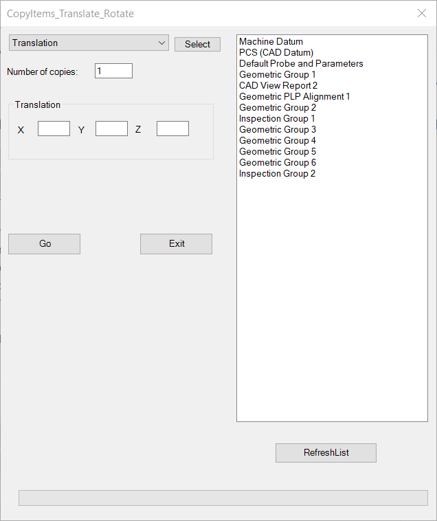 Is it possible to copy rotate/translate a group of measures in PowerInspect