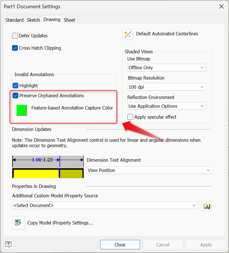 Inventor에서 고립된 주석에 대해 iLogic을 사용하여 색상을 변경하는 방법