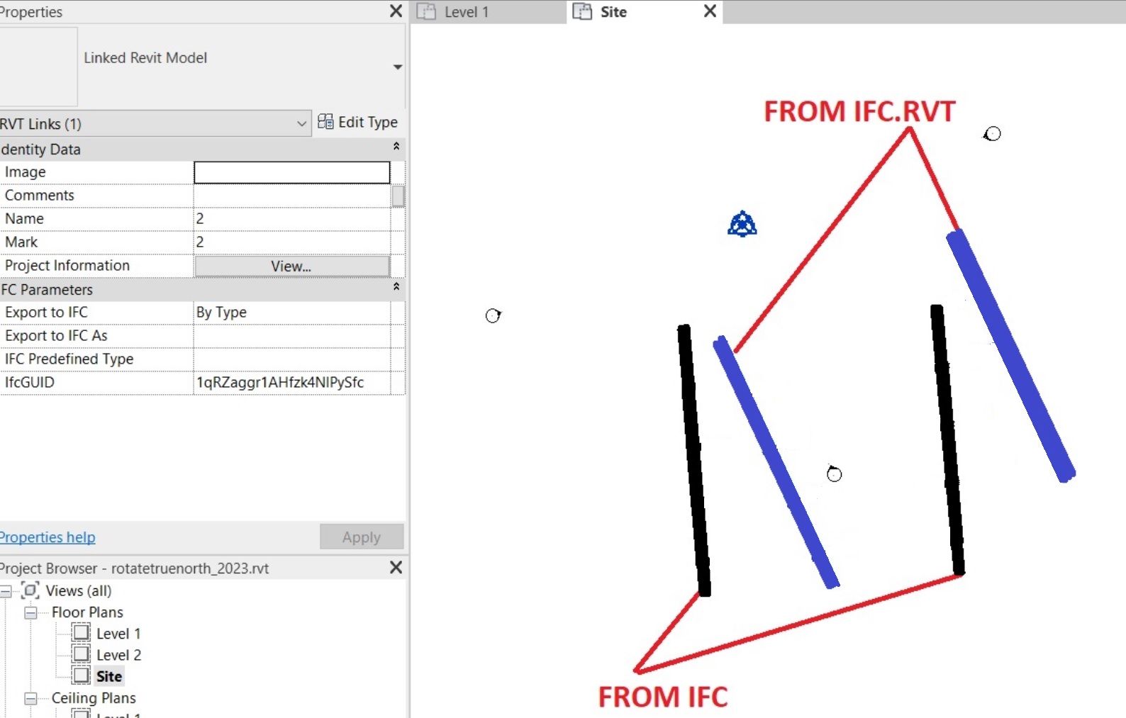 wrongly-rotated-ifc-rvt-linking-it-to-project-with-rotated-true-north