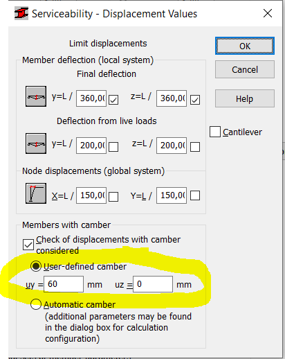 Program does not consider camber while steel design in Robot Structural ...