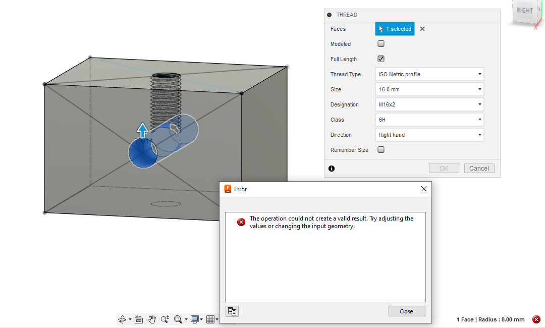 Solved: Hole Size For Form Taps In Hole Autodesk Community