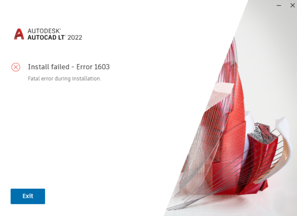  Install Failed Error 1603 Fatal Error During Installation When 