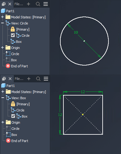 Sketches on drawing view do not follow Design View from part in Inventor
