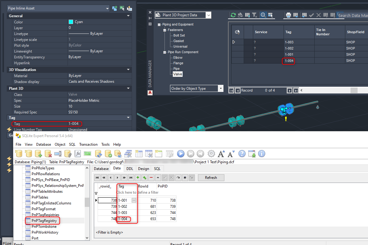 Cannot add tag to equipment in AutoCAD Plant 3D because it already exists