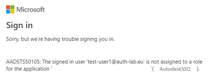 dsts サインインしたユーザ Username は アプリケーションのロールに割り当てられていません Autodesk Ssoにログインすると このアプリケーションのロールに割り当てられていません と表示されます Autocad Autodesk Knowledge Network