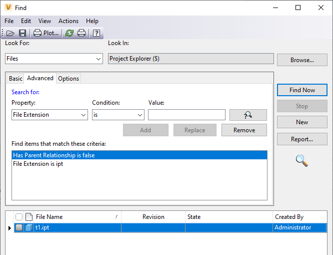 Come trovare i file CAD in Vault che non hanno riferimenti principali