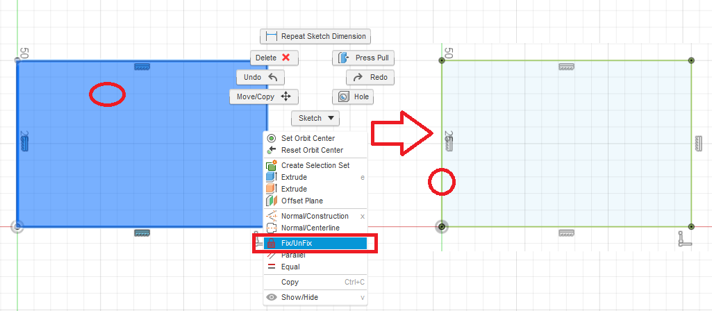 How can I protect and lock sketches in Fusion 360