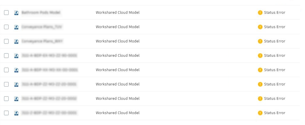 Unable to access Revit Cloud Workshared and Cloud Models from Revit