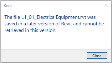Revit certification course materials are not opening in Revit