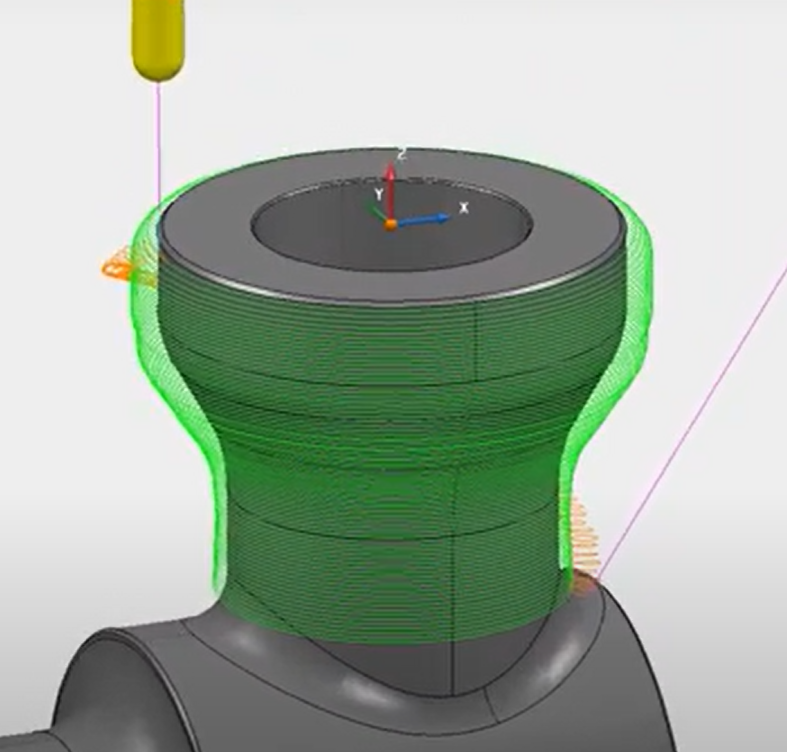 Constant Z machine by region fails even though undercut option is