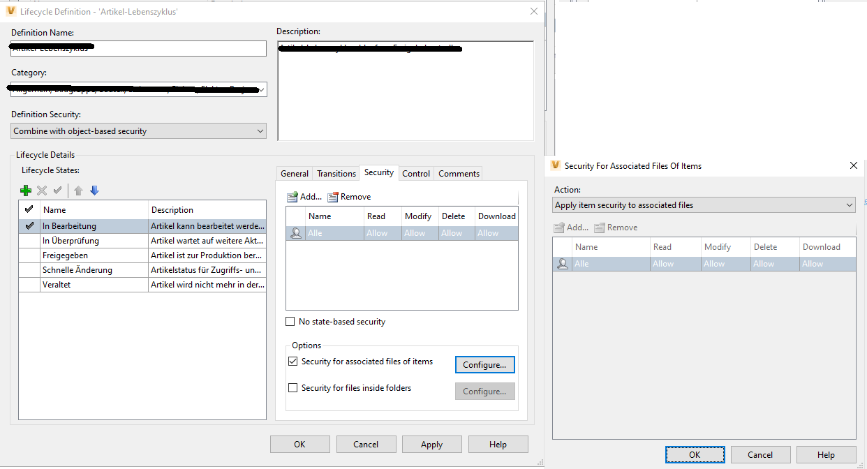 Specific files in Vault can be edited even though they are in released