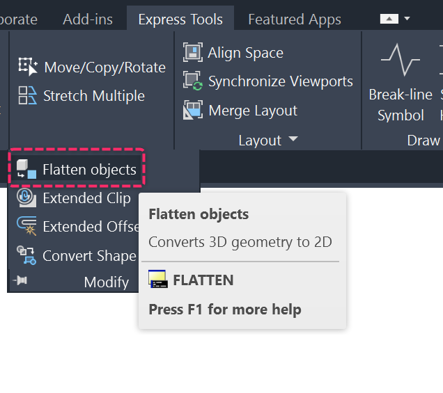 How To Flatten A Drawing In AutoCAD Products And AutoCAD LT