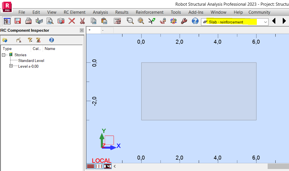 Is it possible to block reinforcement calculated for panels in Robot