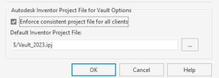 "Please activate your Vault Project...in Inventor" when using the ...