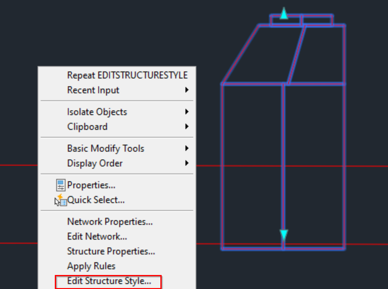 Structures in Profile View aren't masking the pipes in Civil 3D